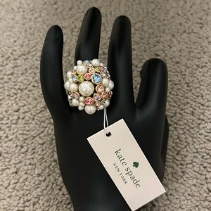 NWT Kate Spade Pearl Cavier ring. Size 6